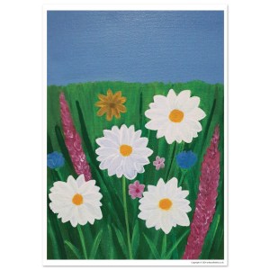 Flowers | A4 Fine Art Poster 21x29.7 cm / 8x12"